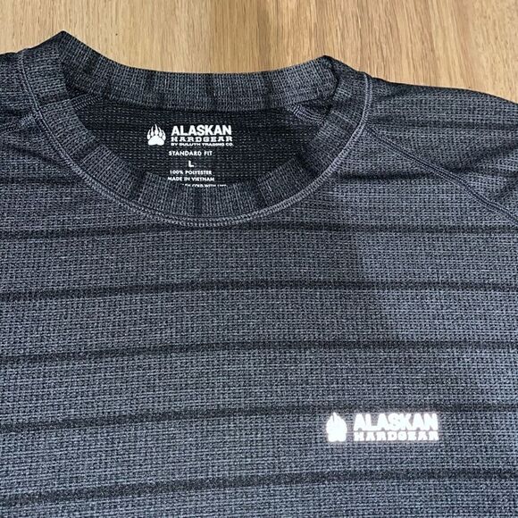 Duluth Trading Co Other - Brand new Gray Stripe Duluth trading co men’s ALASKAN Hardgear T-Shirt L std fit